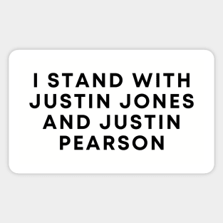 Stand With Justin Jones and Justin Pearson Sticker